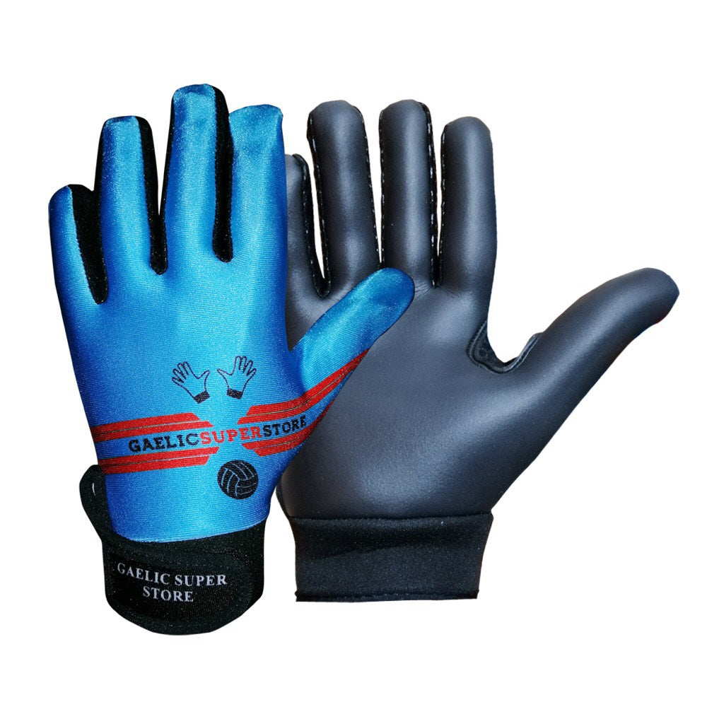Blue Gaelic Gloves