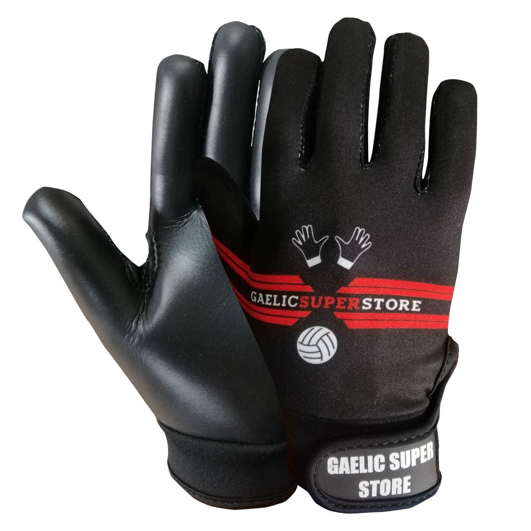 Black/Red Gaelic Gloves